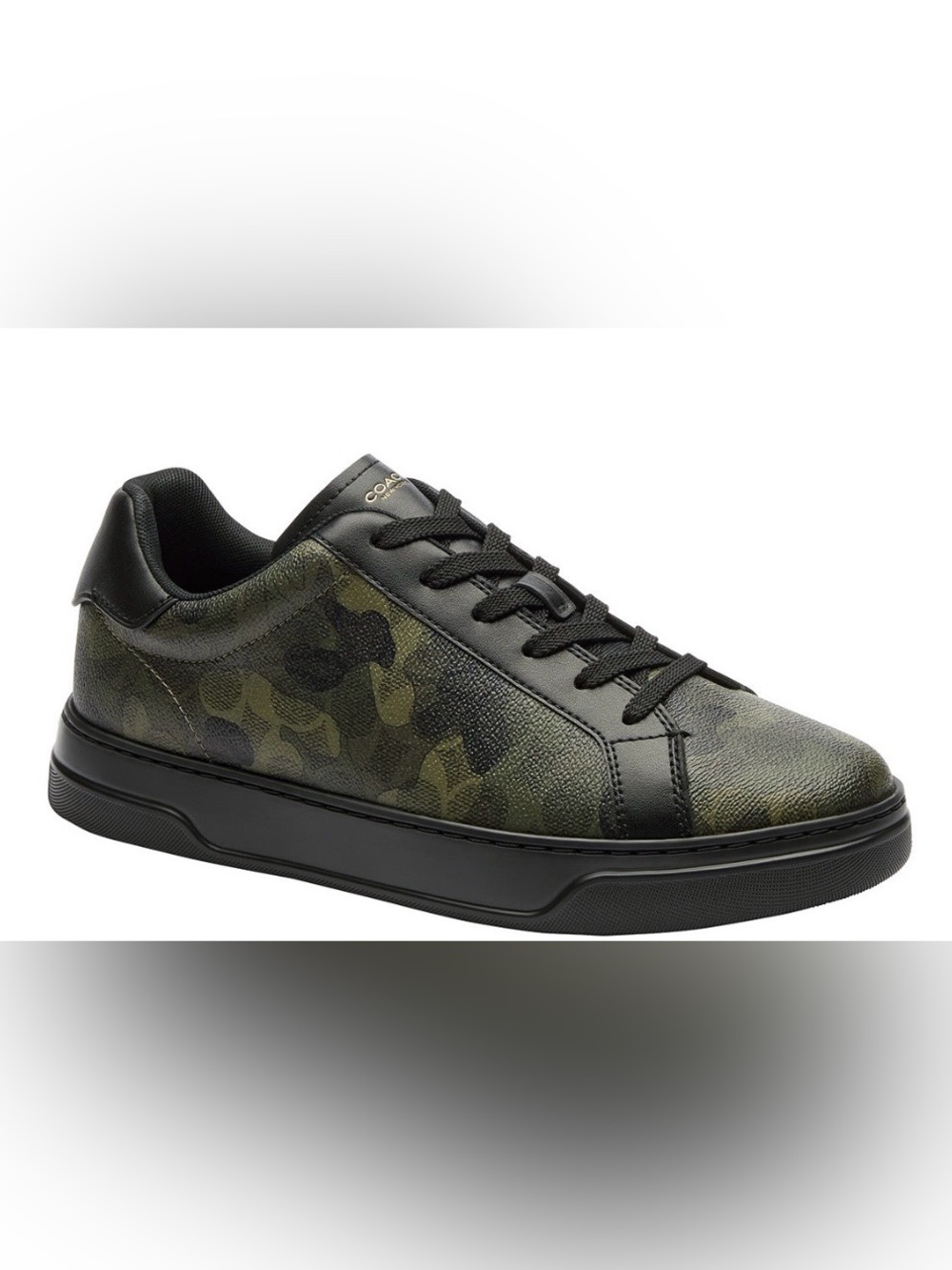 Coach Signature High Line Sneaker/Camo Green Multi